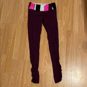 Maroon lululemon leggings